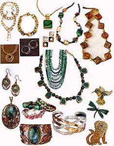 Many natural beads and genuine stones, both chunky and refined